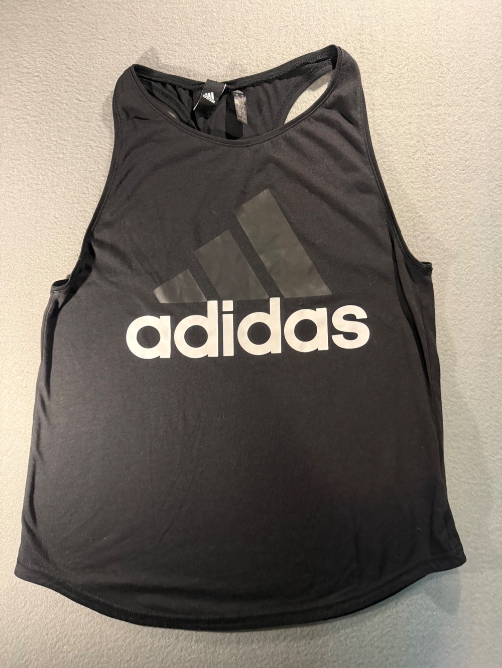Adidas Black Racerback Tank Top Size M